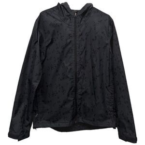 Levi's Men's Dark Green Tarmac Print Performance Windbreaker Hood Jacket Size L